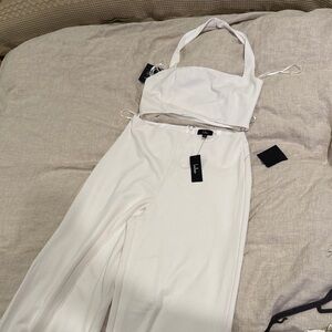 Lulu's Chic White Jumpsuit